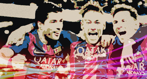 Suárez, Neymar e Messi