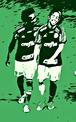 Zé Roberto e Valdivia festejam vitoria palmeirense