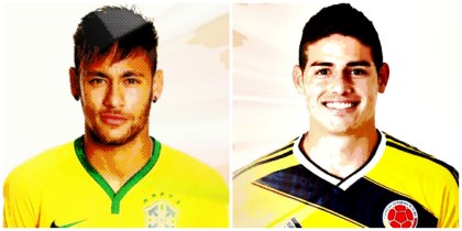Neymar e James Rodriguez: desforra em Santiago?