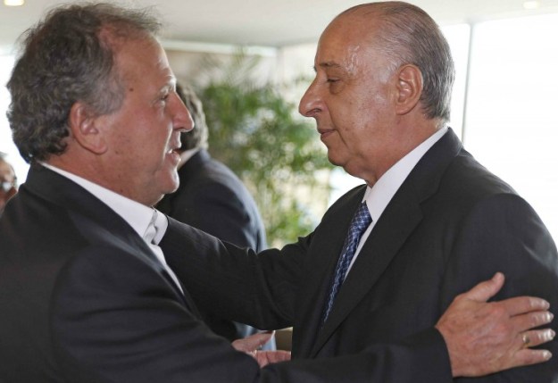 Zico recebe de Marco Polo Del Nero o apoio da CBF