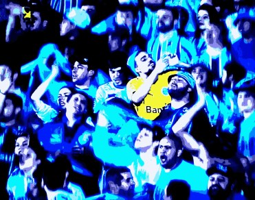 Torcida do Grêmio comemora 2 a 0 sobre Figueirense