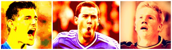 Bélgica de Courtois Hazard e De Bruyne @0511@